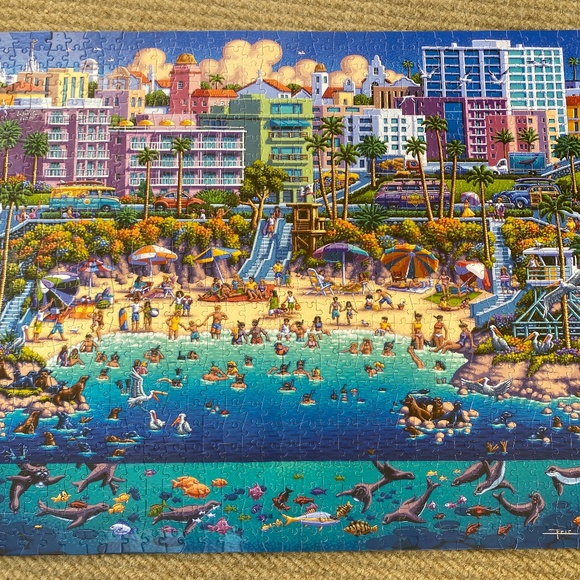 La Jolla cove 1000 piece jigsaw puzzle - Picture 1 of 4
